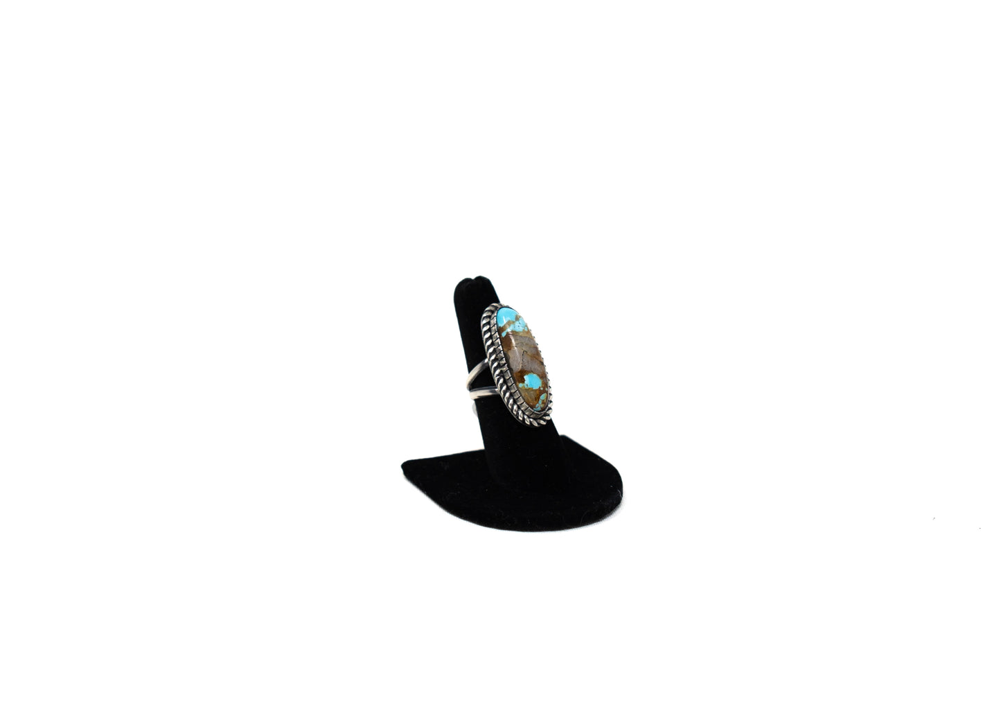 Large Oval Royston Turquoise Rope Ring