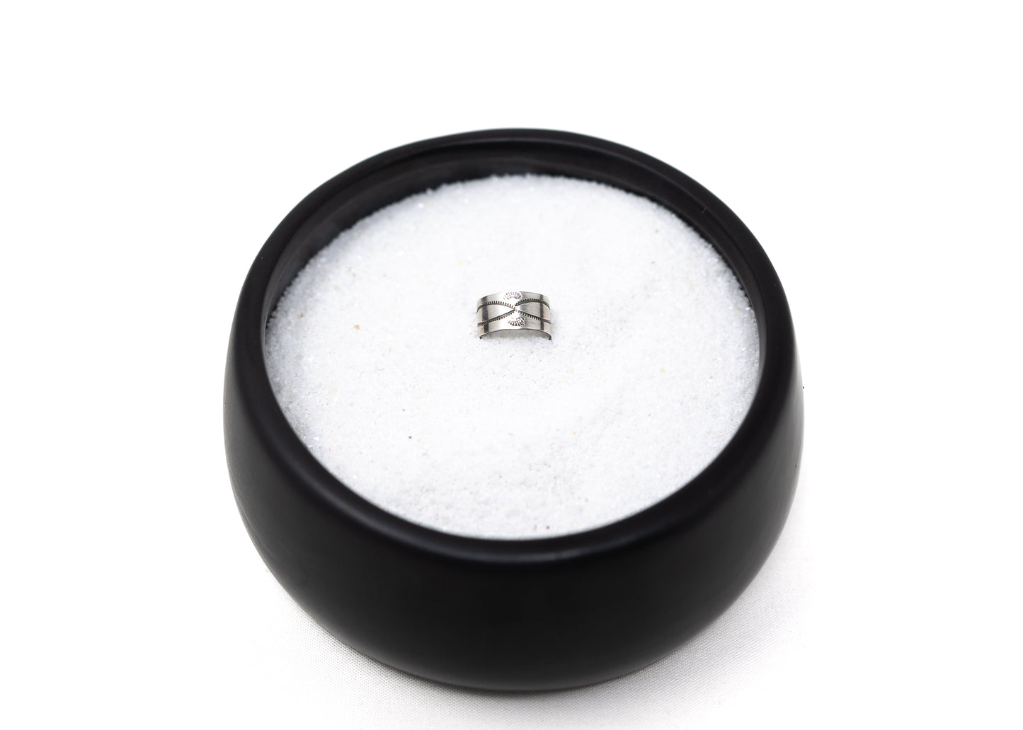 Stamped Sterling Silver Wide Band