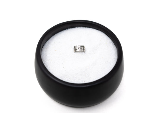 Stamped Sterling Silver Wide Band