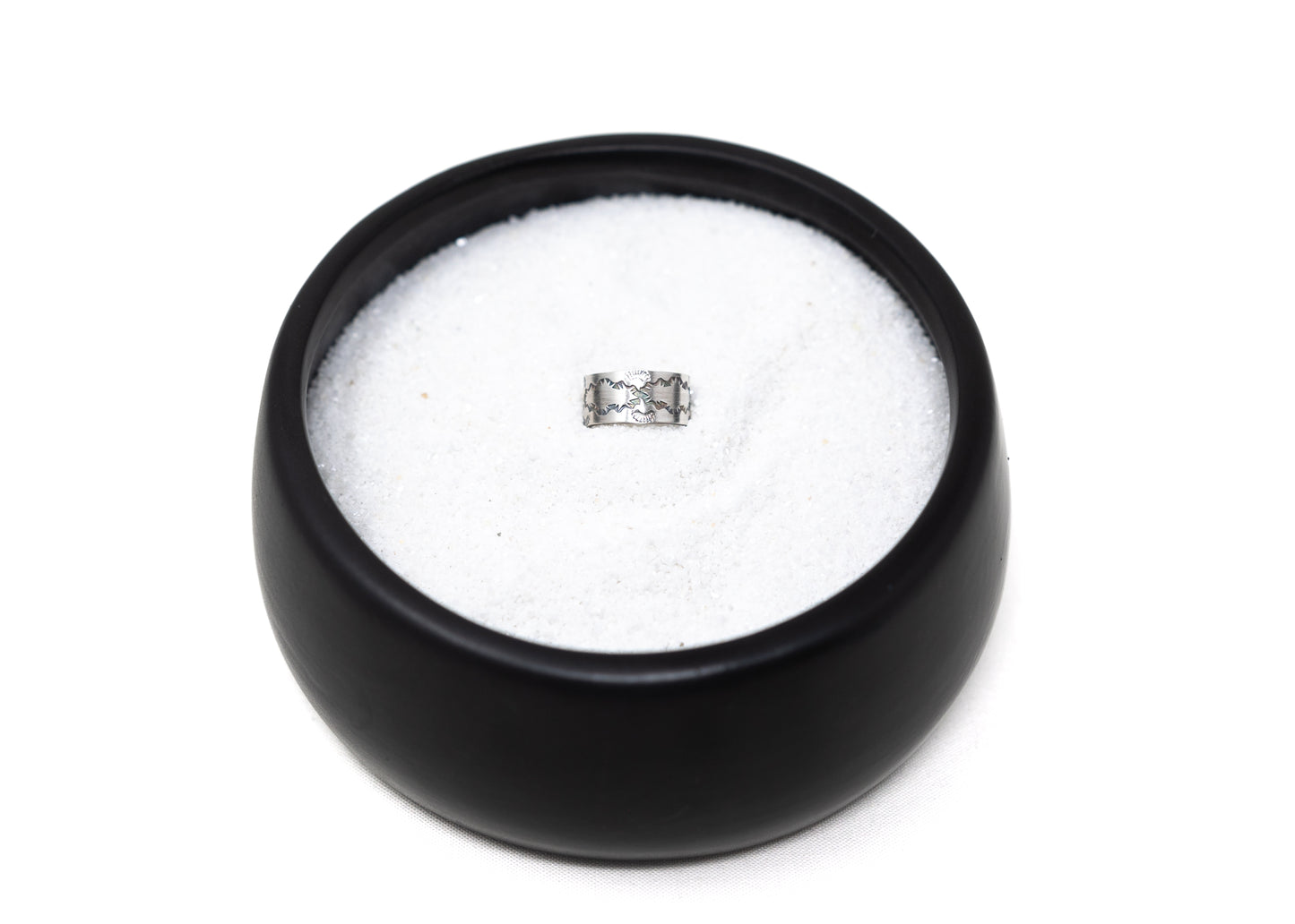 Stamped Sterling Silver Wide Band