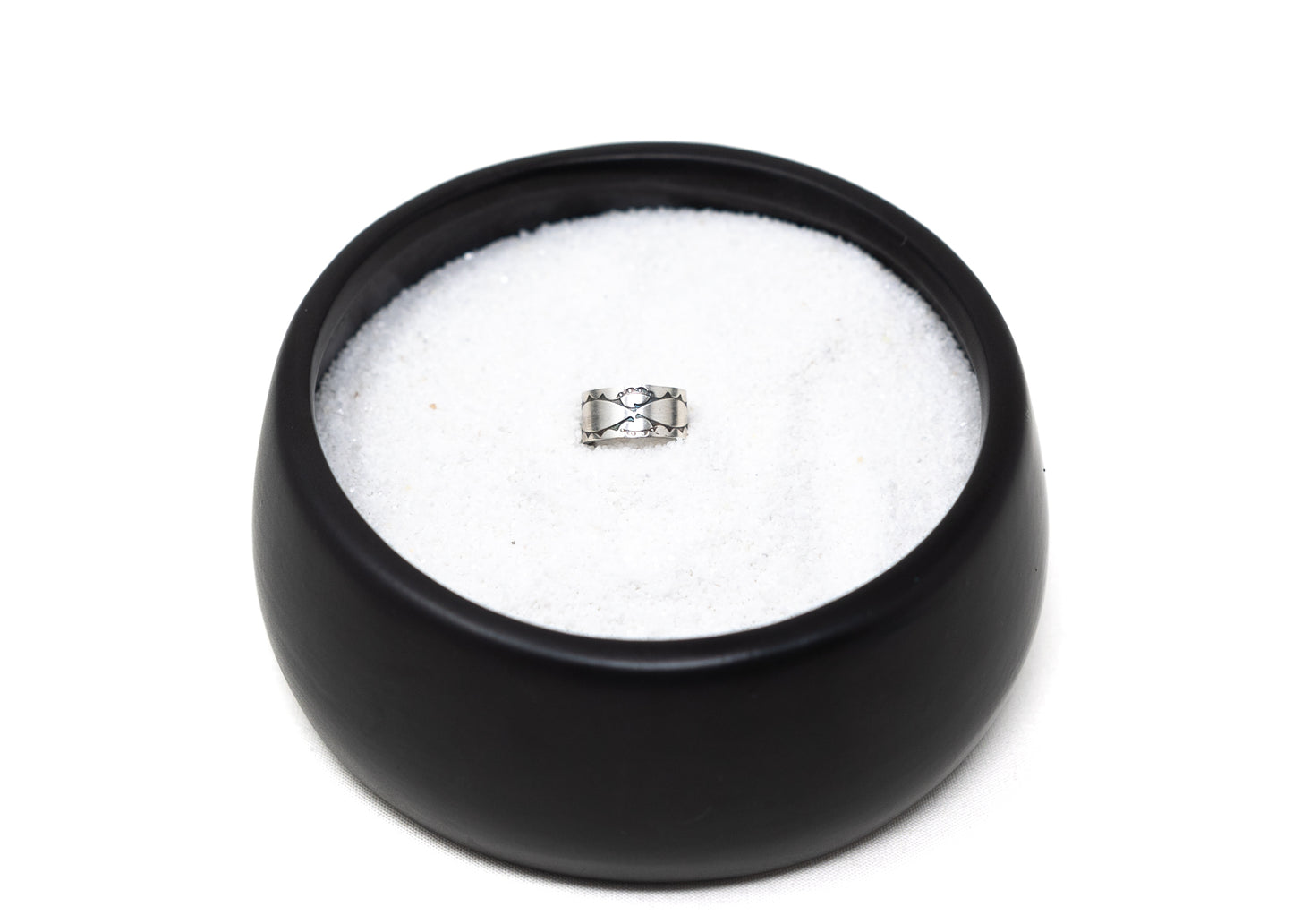 Stamped Sterling Silver Wide Band