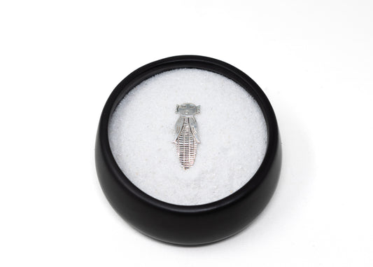 Stamped Sterling Silver Corn Maiden Pin / Pendant