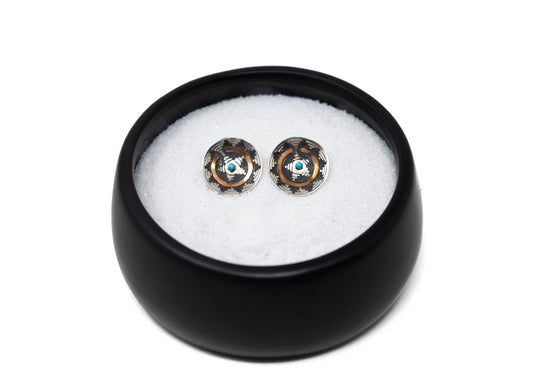 Navajo Wedding Basket Earrings