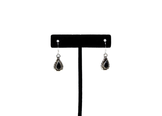 Perfect Petite Black Onyx Teardrop Earrings