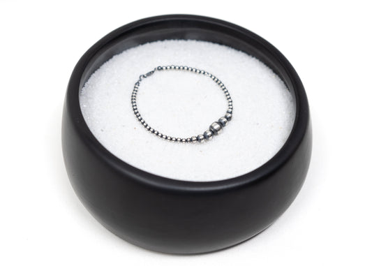 Sterling Silver Multi Bead Bracelet