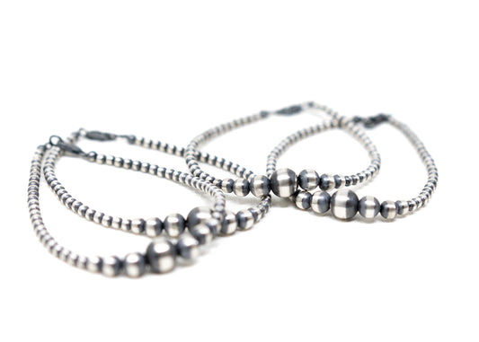 Sterling Silver Multi Bead Bracelet