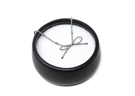 Dainty Sterling Silver Bowtie Necklace