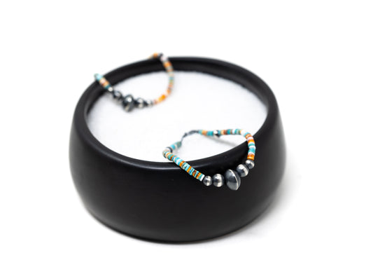 Heishi Sterling Beaded Bracelet