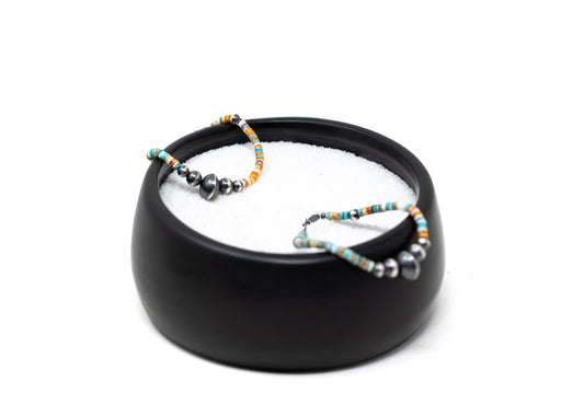 Heishi Sterling Beaded Bracelet