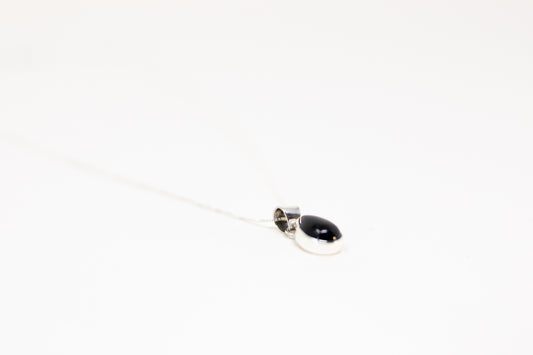 Black Onyx Teardrop Necklace