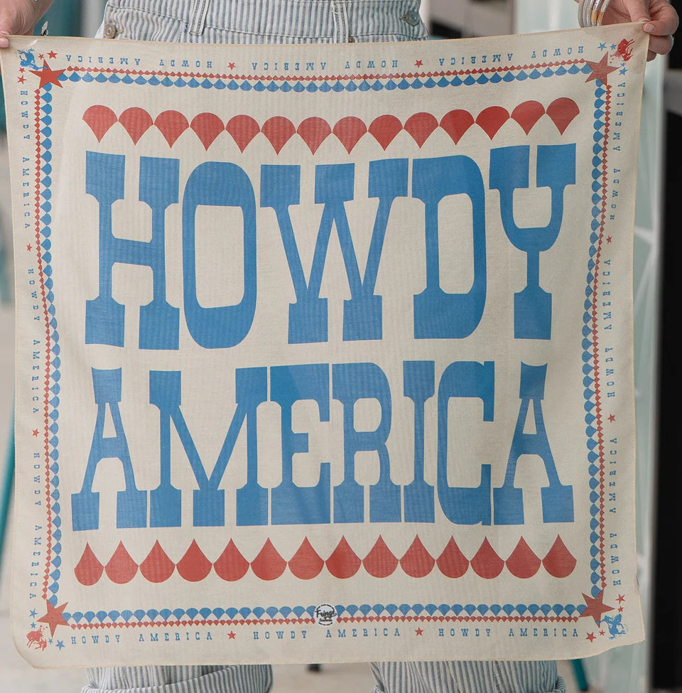 Howdy America Bandana by Fringe Scarves