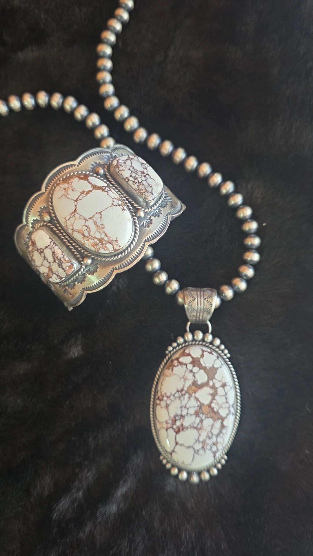 Large Oval Wild Horse Pendant