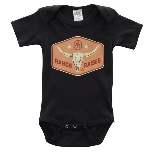 Black Longhorn Onesie
