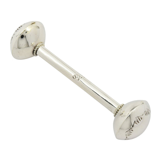 Monica Smith Sterling Silver Baby Rattle