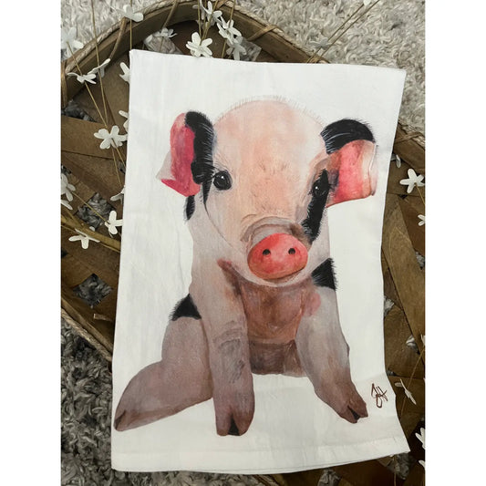 Piglet Tea Towel