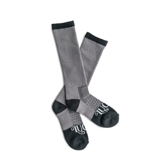 The Cowboy Grey Performance Boot Socks