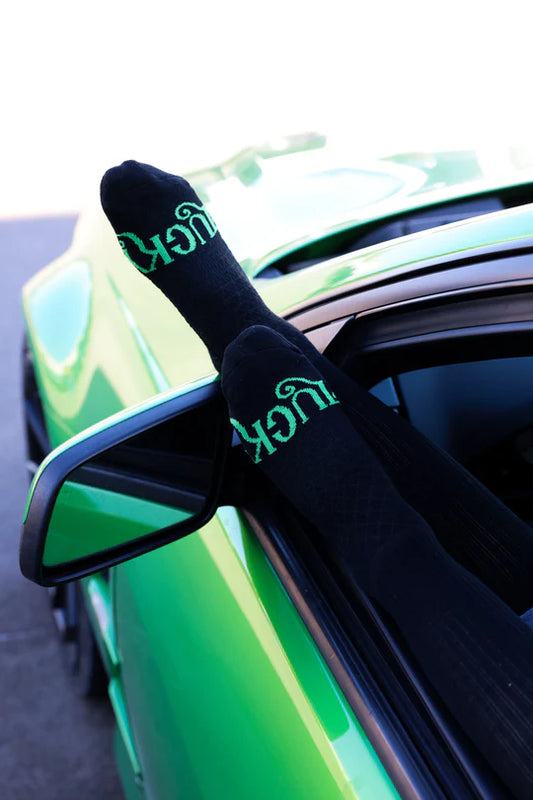 The Cowboy Black Performance Boot Socks
