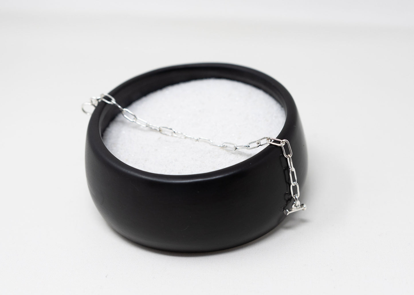 Zuni Sterling Silver Paperclip T-Bar Bracelet