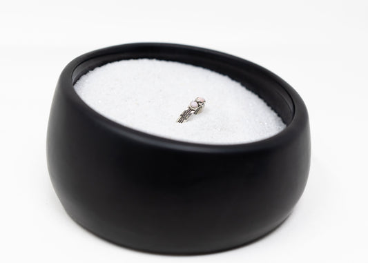 4-Stone Pink Conch Sterling Ring