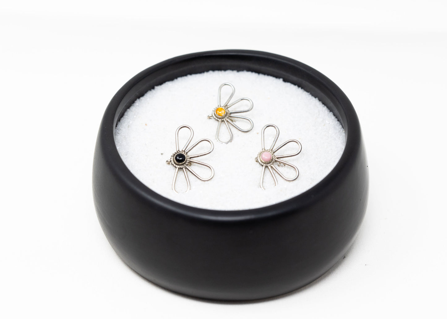 Sterling Half Cluster Hat Clip