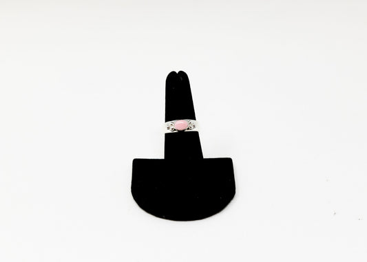Sterling Dot Pink Conch Ring
