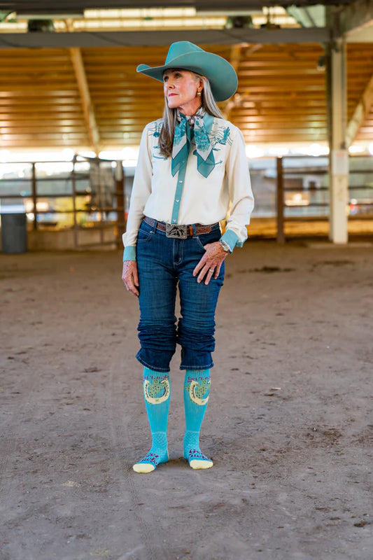 Get Lucky Aqua Performance Boot Socks