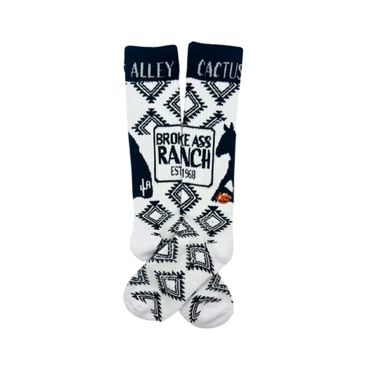Cactus Alley Broke Ass Ranch Performance Boot Socks