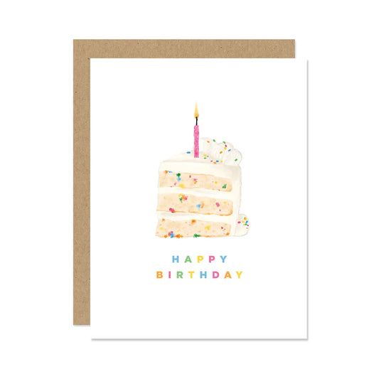 Birthday Cake Happy Birthday Card