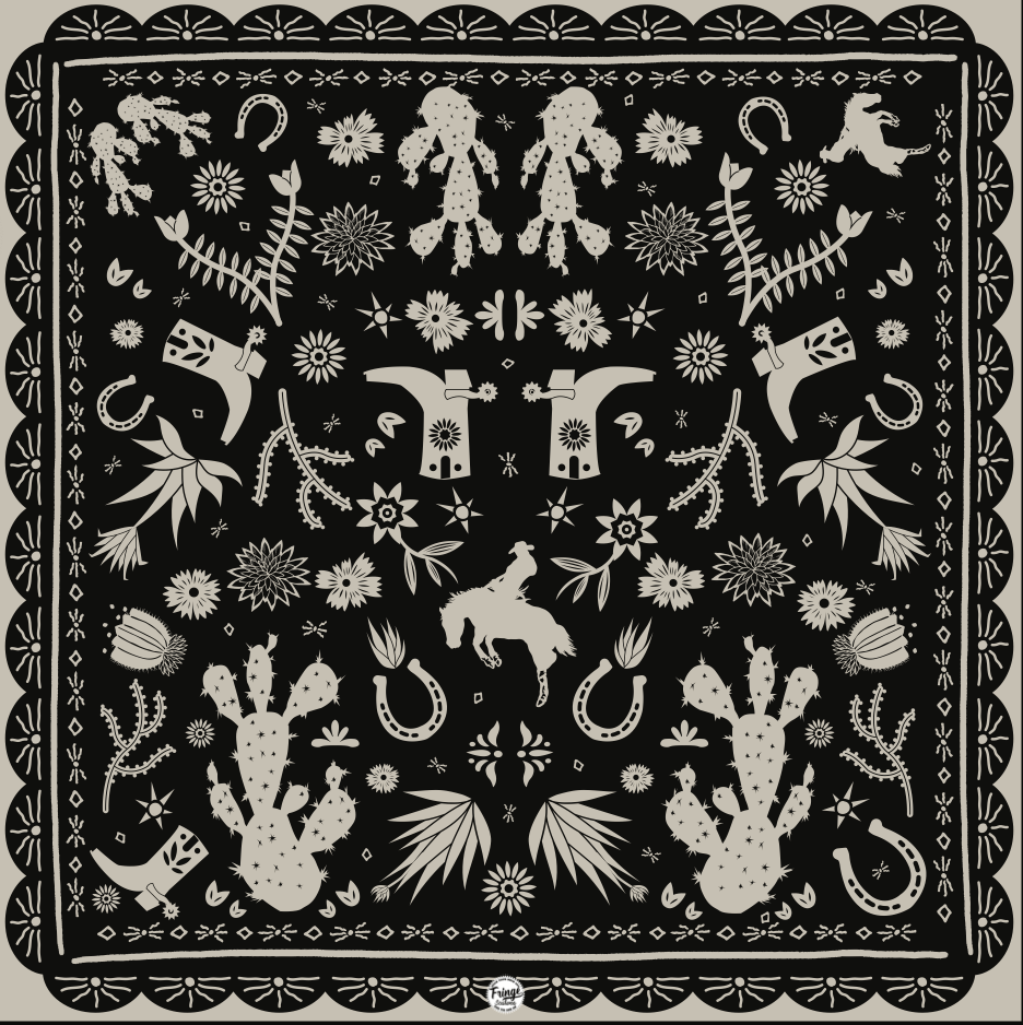 Down South Doily Bandana by Fringe Scarves