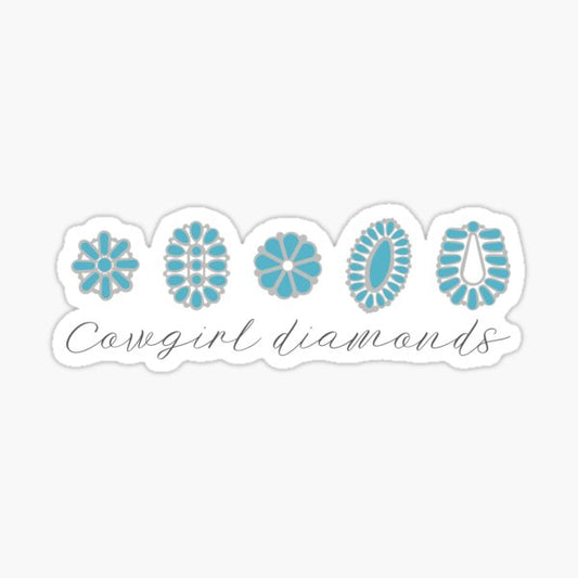 Cowgirl Diamonds Sticker