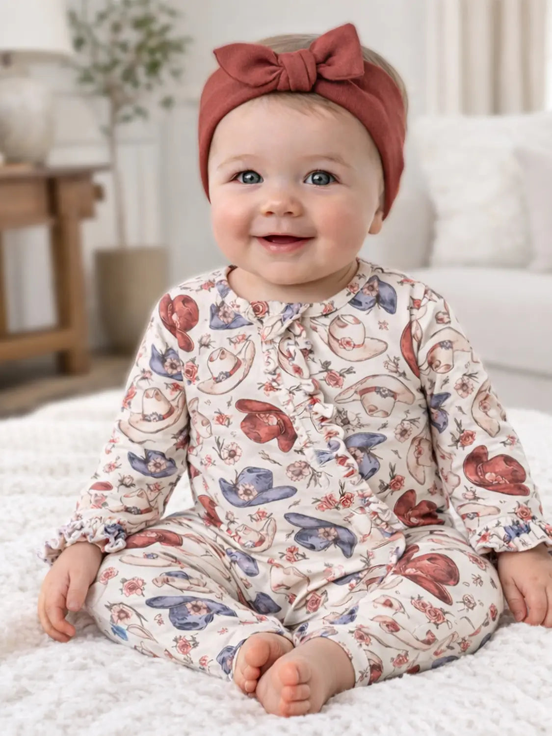 Wildflower Rodeo Cowgirl Zipper Romper