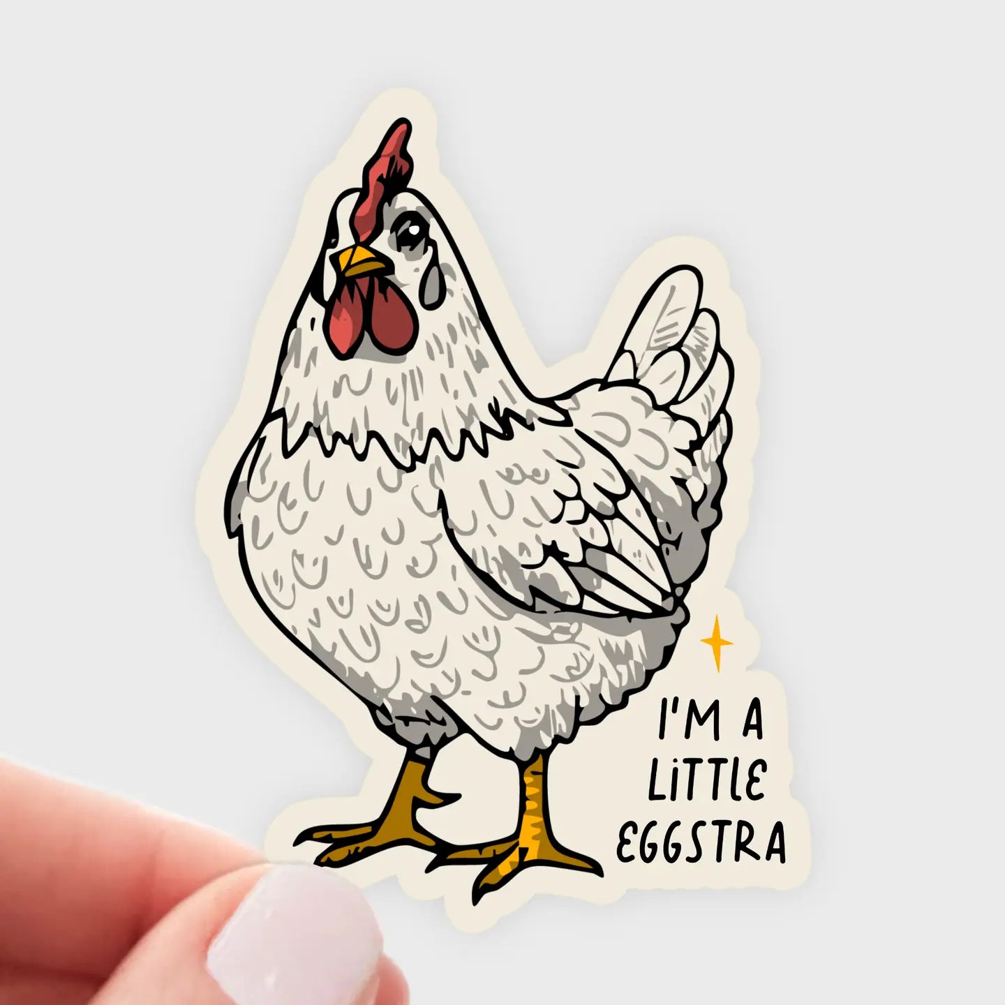 I'm A Little Eggstra Sticker