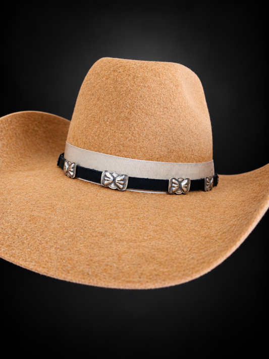 Navajo Sterling Silver Adjustable Concho Hat Band
