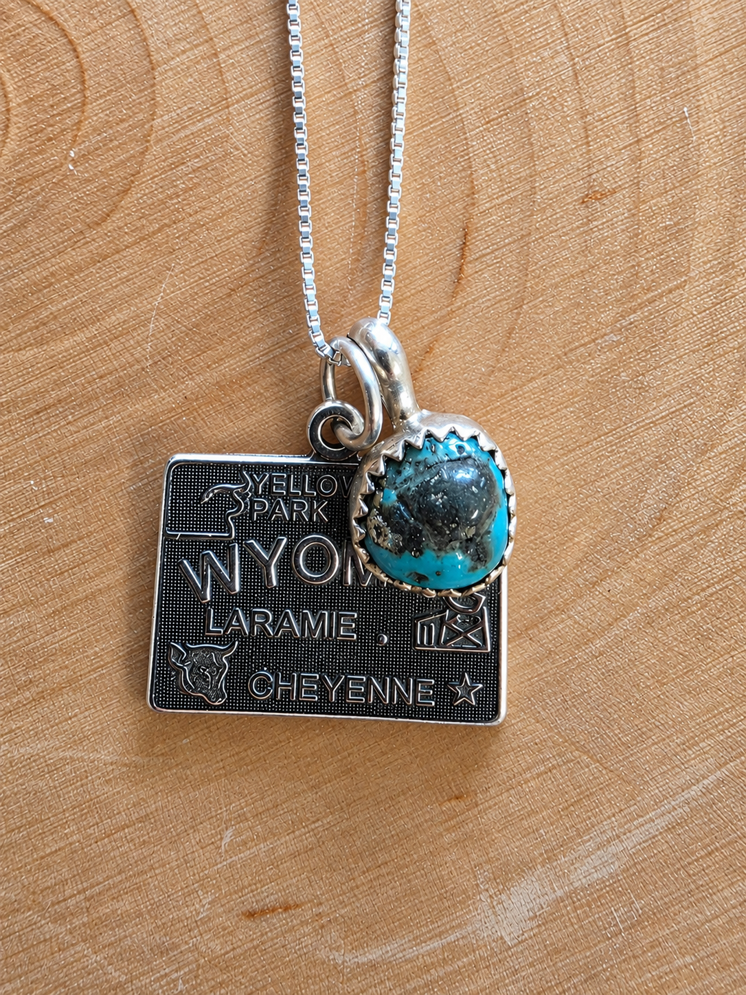 Wyoming Turquoise Charm Necklace