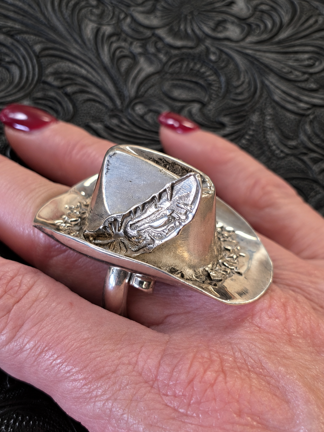 Robby Manuelito Kingman Sterling Cowboy Hat Ring