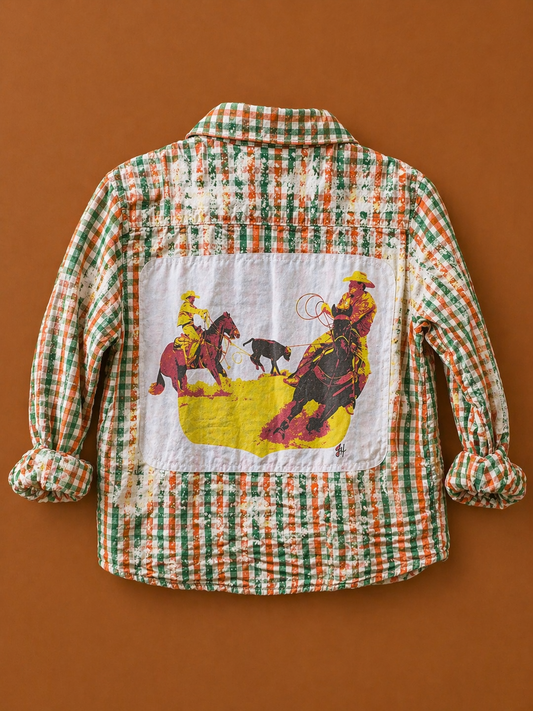 Team Ropin' Button Up Shirt by Dolly Estelle - 6T