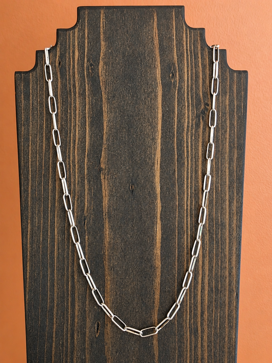 Sterling Silver Paperclip Chain