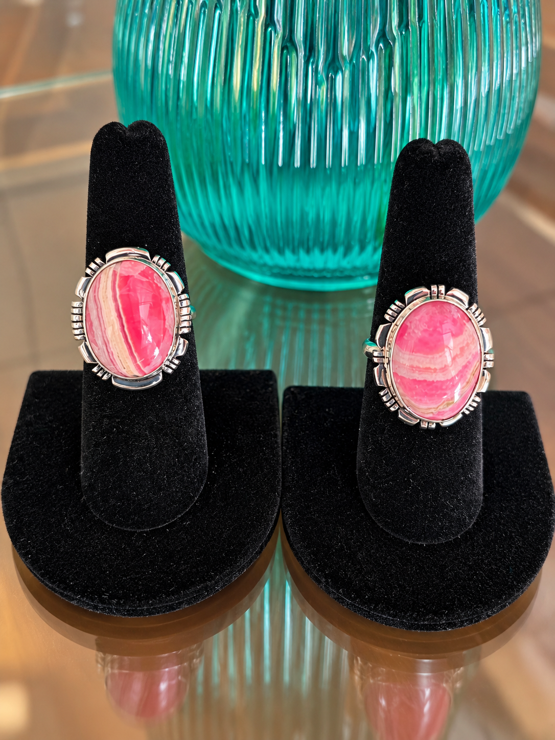Desert Rose Rhodochrosite Ring