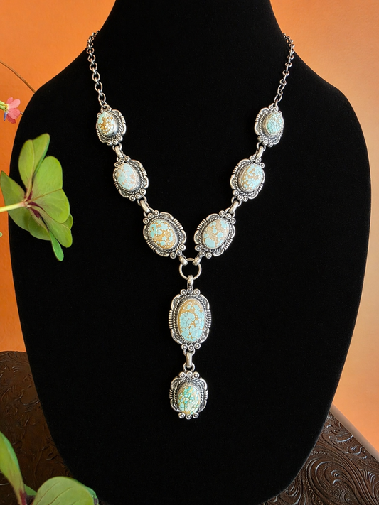 #8 Turquoise Lariat Statement Set