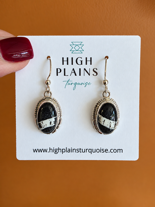 Midnight Mesa White Buffalo Earrings