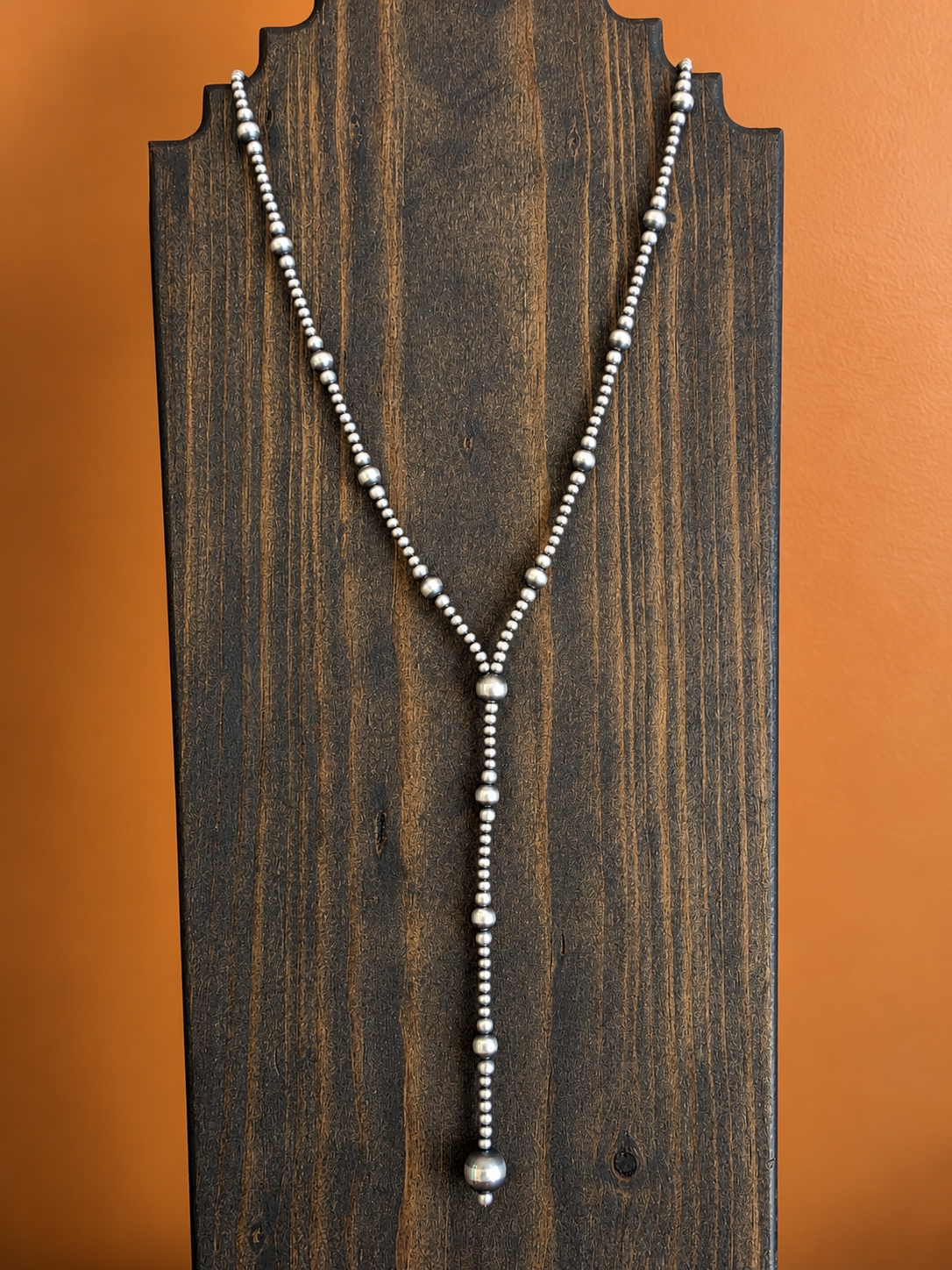 Sterling Silver Multi Bead Lariat