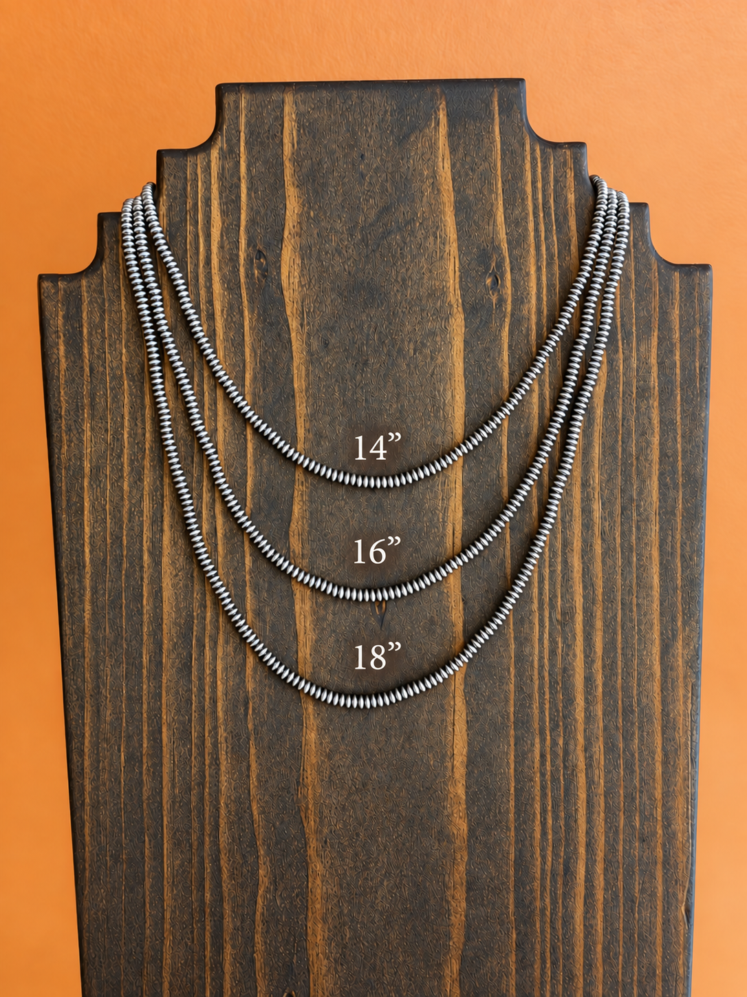 3mm Sterling Silver Saucer Style Bead Necklace