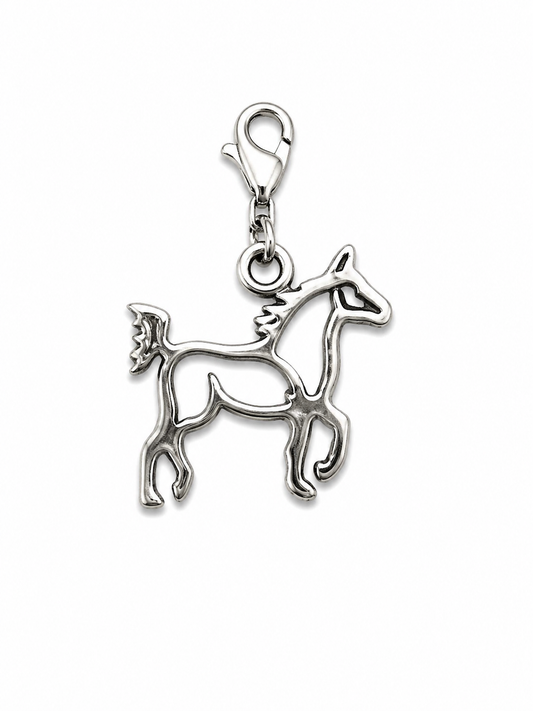 Sterling Silver Prancing Horse Charm
