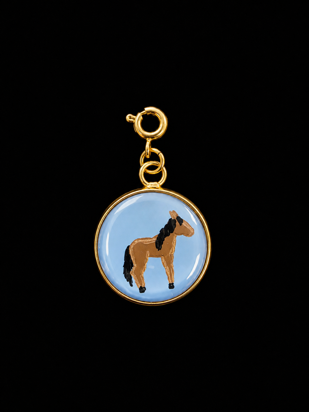 Hand Painted Western Round Charms (Large)