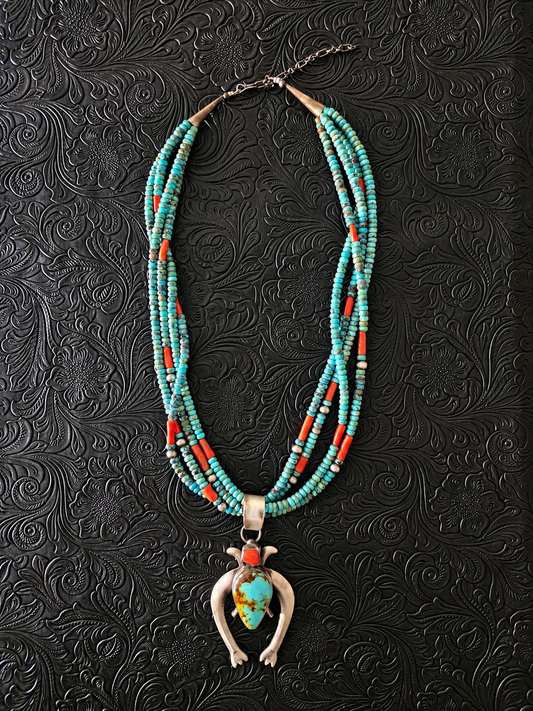 Santo Domingo Multi Strand Naja Statement Necklace