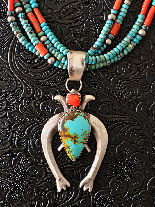 Santo Domingo Multi Strand Naja Statement Necklace