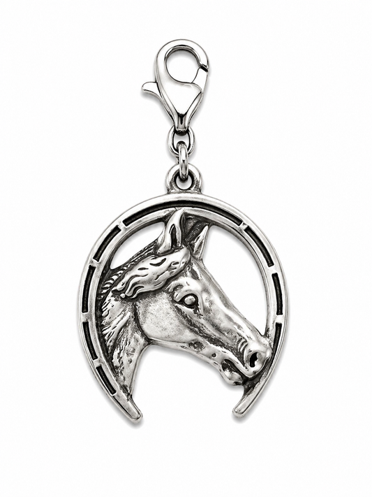 Sterling Silver Lucky Ranch Horse Charm