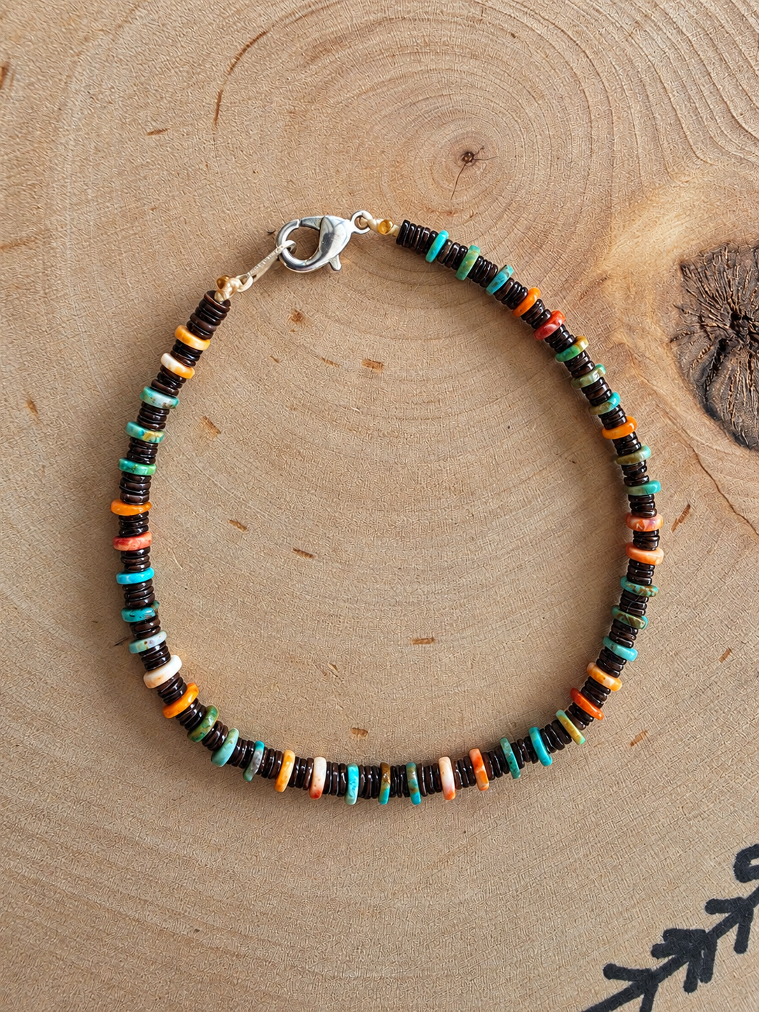 Rondelle Multi Stone Heishi Bracelet