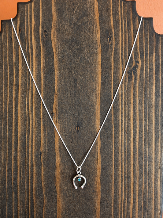 Turquoise Chip Mini Naja Necklace