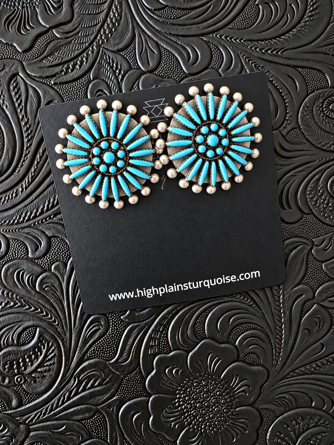 Zuni Sleeping Beauty Turquoise Squash Set